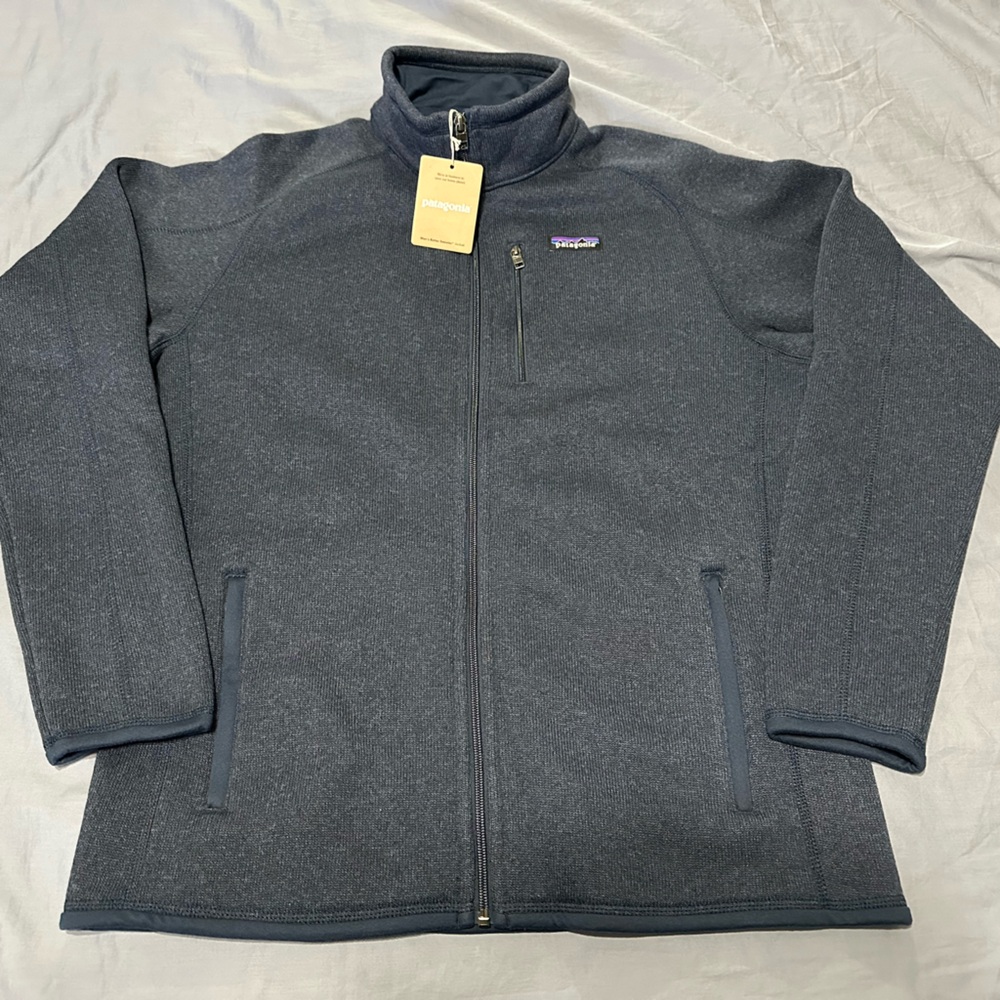 New Patagonia 2025 Better Sweater Fleece Full Zip Jacket New Navy Blue Men's L
